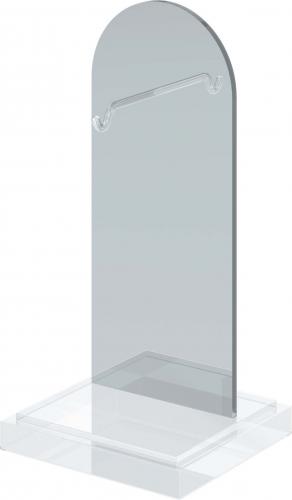 Base  95 X 90mm (3.75” x 3.5”) /  Mirror 75 x 180mm (3” x 7”)