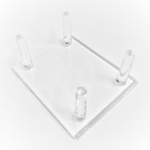 Four legged tables 90 x 110mm (3.5” x 4.25”).